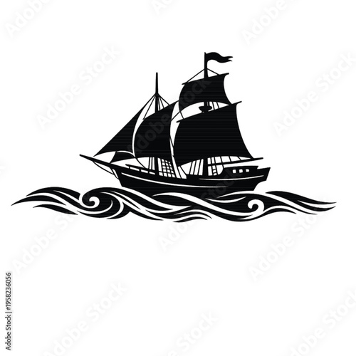ship silhouette vector