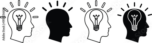 Creative thinking and idea generation concept