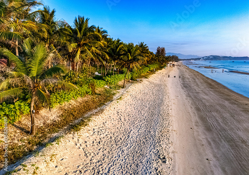 Aerial view of Doc Let beach near Nha Trang, Vietnam