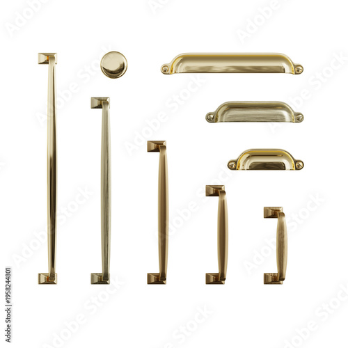 set of door handles