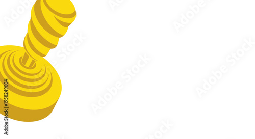 Golden Spiral Abstract Shape