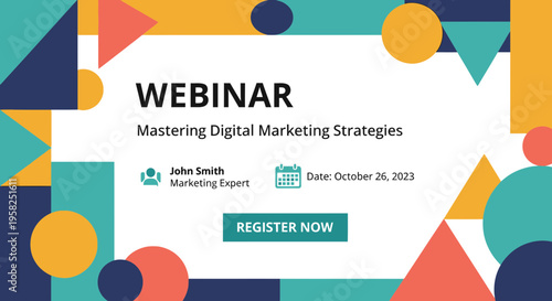 Webinar Announcement: Mastering Digital Marketing Strategies | Geometric Design