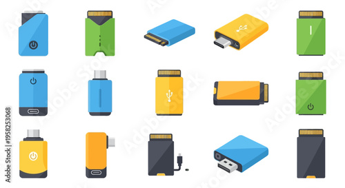 Cloud computing and data server icons with network connection.