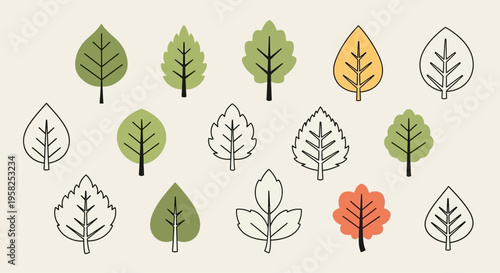 Cute bush cartoon characters with roses express confusion and thought