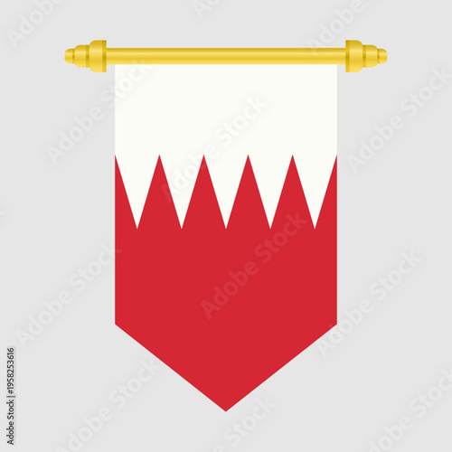 Bahrain flag pennant