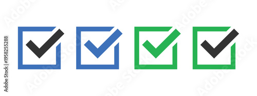 Checkbox Vector Icon – Task Completion Approval Graphic Design