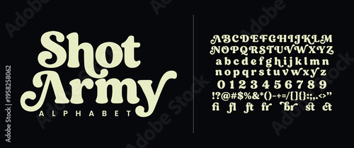 Shot Army Classic Vintage Serif Display Font with Ligatures for Luxury Branding and Editorial Design