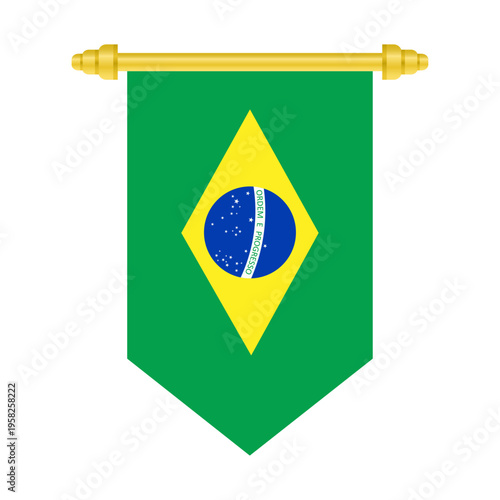 Brazil flag pennant