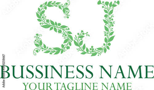 SJ S sj initial logo | initial based abstract modern minimal creative logo, vector template image. luxury logotype logo, real estate homie logo. typography logo. initials logo