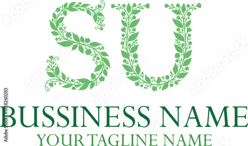 SU S su initial logo | initial based abstract modern minimal creative logo, vector template image. luxury logotype logo, real estate homie logo. typography logo. initials logo