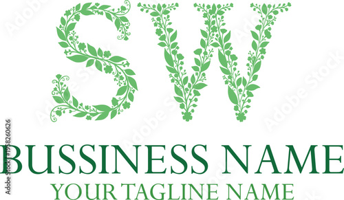 SW S sw initial logo | initial based abstract modern minimal creative logo, vector template image. luxury logotype logo, real estate homie logo. typography logo. initials logo