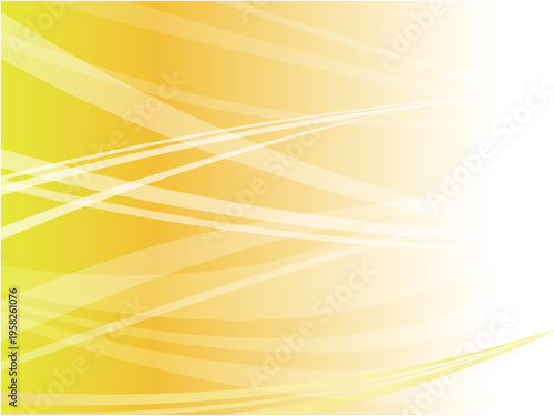 Abstract Flowing Yellow and Orange Wave Lines Gradient Background