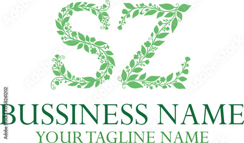 SZ S sz initial logo | initial based abstract modern minimal creative logo, vector template image. luxury logotype logo, real estate homie logo. typography logo. initials logo