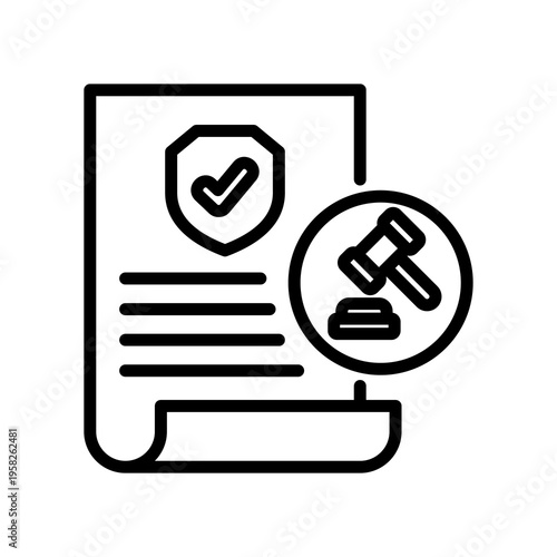 Insurance Regulations line icon
