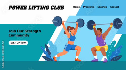 Two power lifters are showing their strength during a training session in a dynamic gym environment, showcasing teamwork, training, and dedication to fitness and strength.