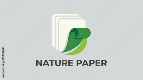 This image features a modern, minimalistic design of nature paper, combining elements of sustainability and ecology, highlighting the importance of eco-friendly materials in our lives.