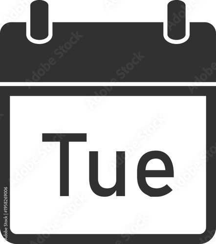 Calendar Page Tuesday Icon