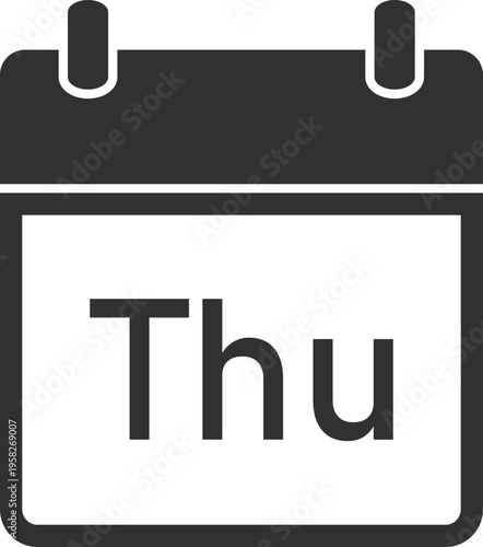 Thursday Calendar Icon