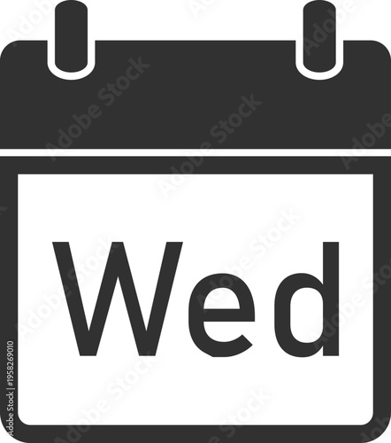 Wednesday Calendar Icon