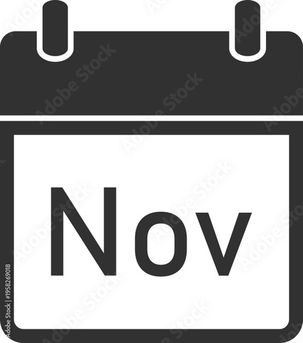 November Calendar Icon