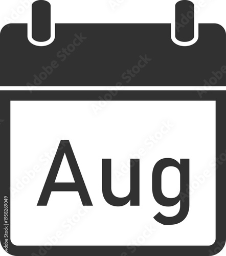 August Calendar Icon