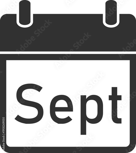 September Calendar Icon