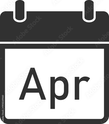 Calendar Page April Icon