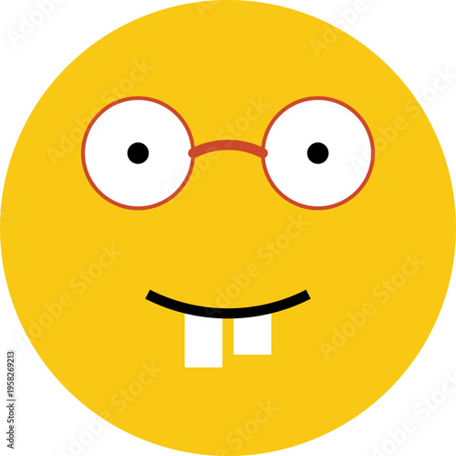 Funny Nerd Face Emoji