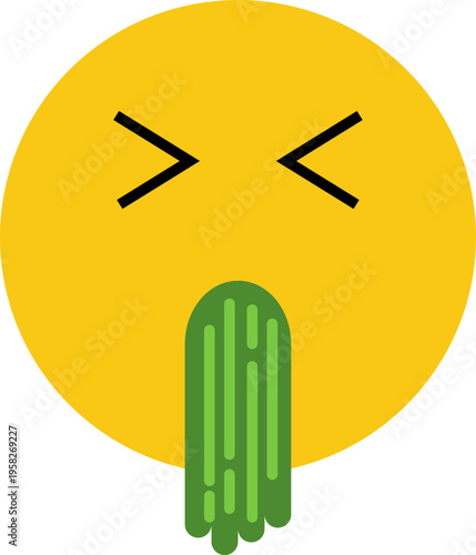 Nauseated Emoji Face
