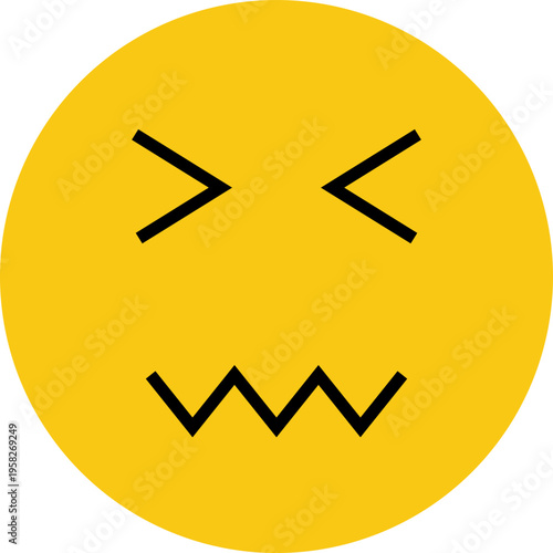 Disgusted Emoji Face