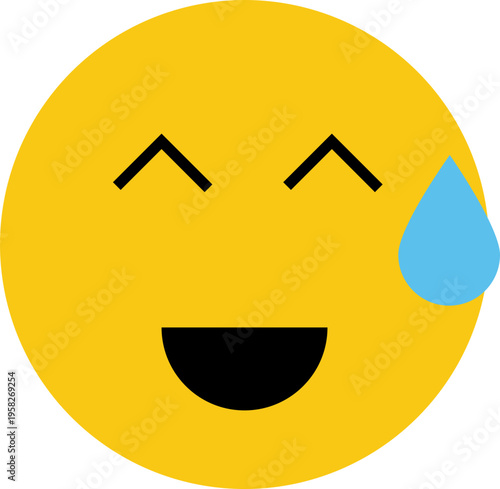 Sweating Laughing Emoji