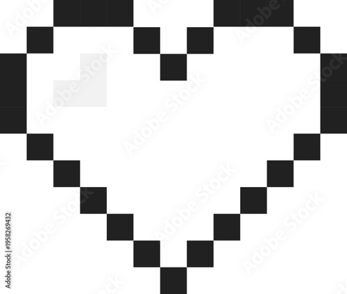 Pixelated Heart Icon