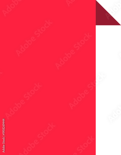 Red Ribbon Banner Element