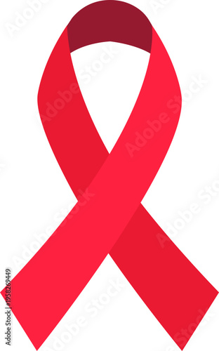 Red Ribbon Awareness Symbol