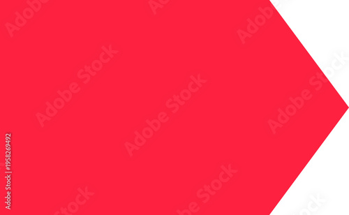 Red Geometric Shape Arrow