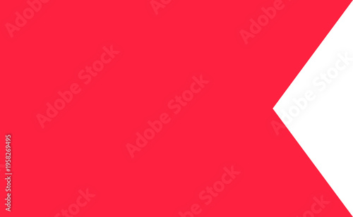 Red Flag With White Notch
