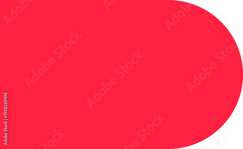 Red Rounded Rectangle Shape