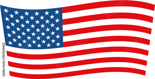 American Flag Waving