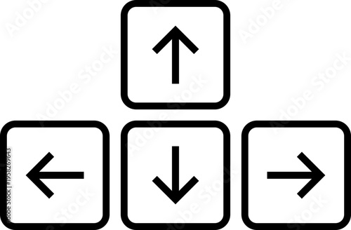 Arrow Keys Navigation Icons