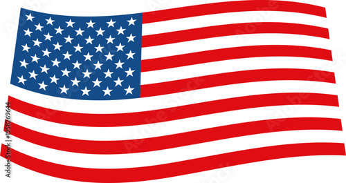 American Flag Waving