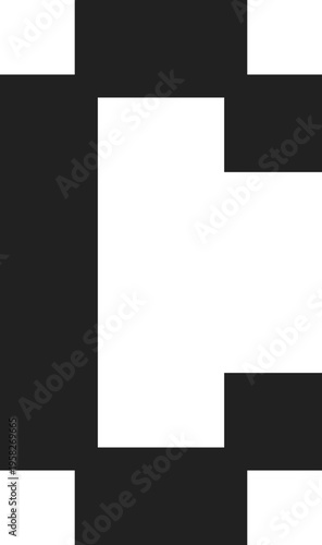 Pixelated Letter C Icon