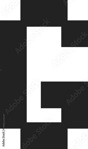 Pixelated Letter G Icon