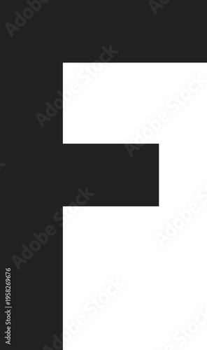 Bold Letter F Graphic