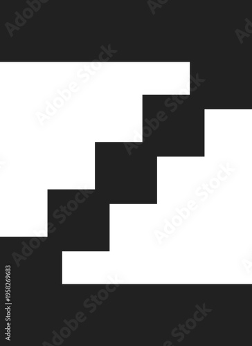 Abstract Stairs Graphic Design
