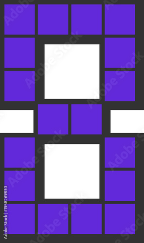 Abstract Geometric Number Eight