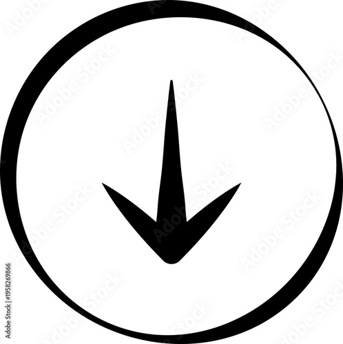 Simple Down Arrow Icon