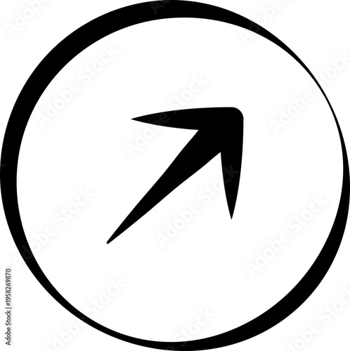 Upward Arrow in Circle