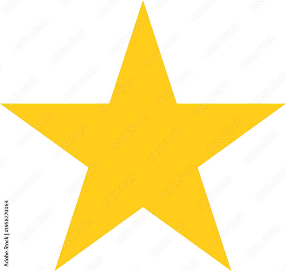 Obraz premium Golden Star Shape