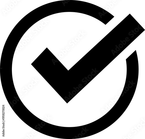 Check Mark Inside Circle Icon