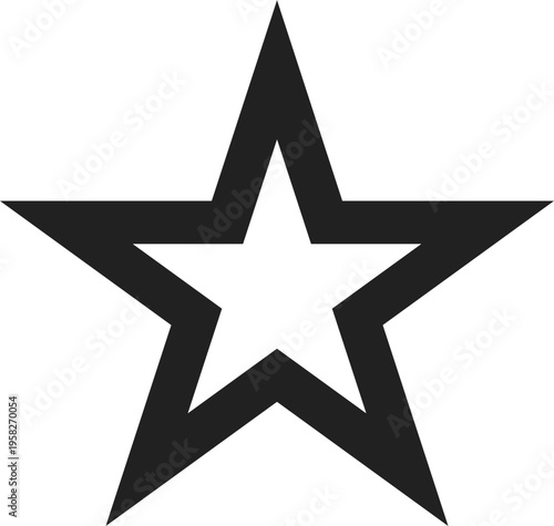 Outline Star Shape